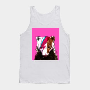 Pop Art Bowie Badger 1 Tank Top